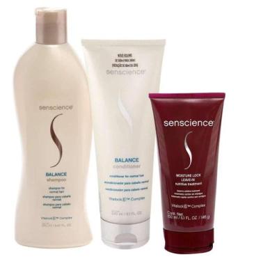 Imagem de Senscience Balance Shampoo 280ml + Condicionador 240ml + Moisture Lock