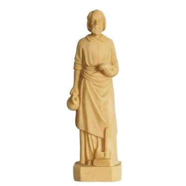 Imagem de LinaLife 3.15" Saint Joseph Statue Tall Saint Joseph Figurine Resin Carpenter Joseph Sculpture Good Luck Gift for House Selling Kit with Prayer Card and Instructions