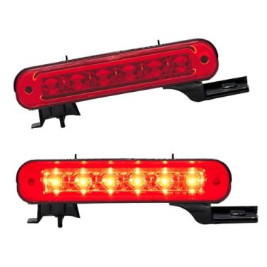 Imagem de Cxdar Terceira terceira luz de freio LED para Ford Flex 2012-2018, montagem de luzes de freio traseiro de montagem alta para 12-18 Flex, luz de parada de lâmpada central à prova d'água (vermelha)