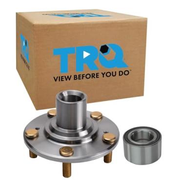 Imagem de TRQ Kit de rolamento e cubo da roda do lado do passageiro dianteiro compatível com Honda Civic 2006-2011