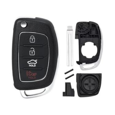 Imagem de Chave Remota Flip 433MHz Para Hyundai Sonata 2015-2018 KEYECU PN 95430