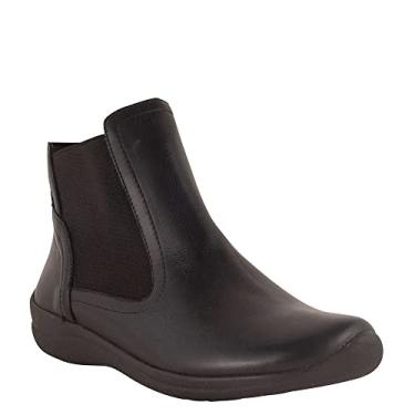 Imagem de David Tate Bota Chelsea feminina de couro Switch, Panturrilha preta, 8.5 Wide