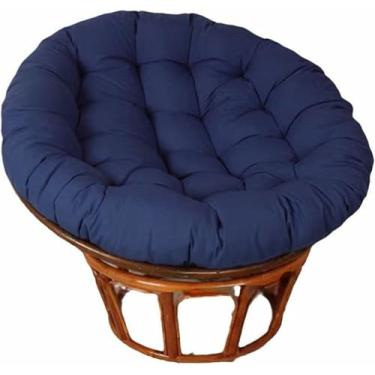 Imagem de Almofada grossa e macia para cadeira - Tecido de algodão grosso e acolchoado, assento de chão macio e redondo, cadeira de balanço, varanda, sala de estar ou dormitório universitário.