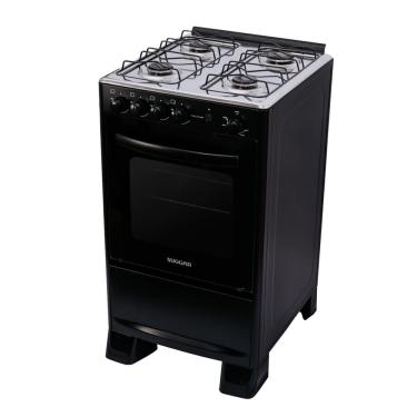 Imagem de Fogão Suggar Cook Start Mesa Inox 4 Bocas Fgics420pt Preto Bivolt