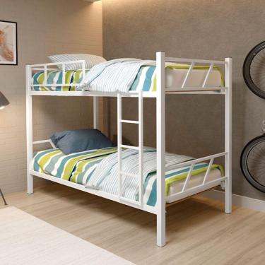 Imagem de Beliche Em Aço Rubi Klm Móveis Branco