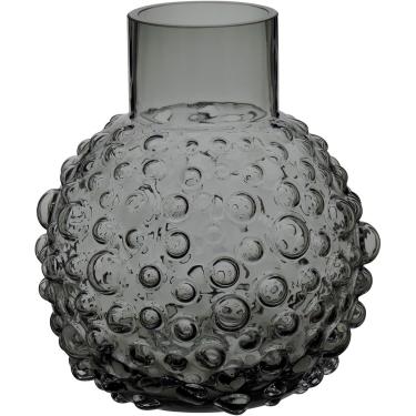 Imagem de Vaso Vidro Cinza 18 x 16 x 16 cm