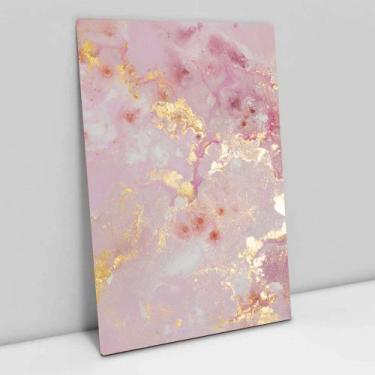 Imagem de Quadro Decorativo Abstrato Mármore Rose Gold Delux em tela Canvas - Ta