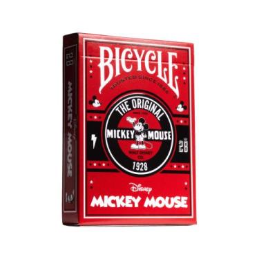 Imagem de Baralho Bicycle Disney Classic Mickey Mouse (Red) c/ 55 cartas Copag -