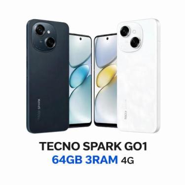 Imagem de Smartphone Celular Tecno Spark Go 1 64GB, 3GB RAM, 4G, Tela 6,67 poleg