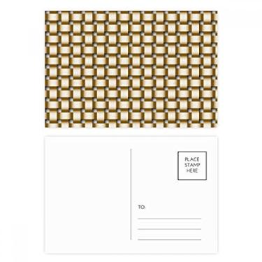 Imagem de Conjunto de cartão postal marrom tecido malha linho cartão de felicitações para envio de aniversário