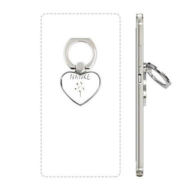 Imagem de Flower Island Pintura Anel de telefone Suporte de coração Suporte universal