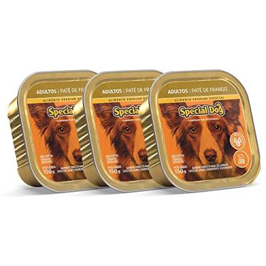 Imagem de Kit 3 Rações Special Dog Patê Cães Adultos Frango 150g
