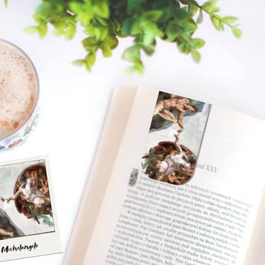 Imagem de Marcador de Página Magnético + Card - A Criação de Adão de Michelangelo