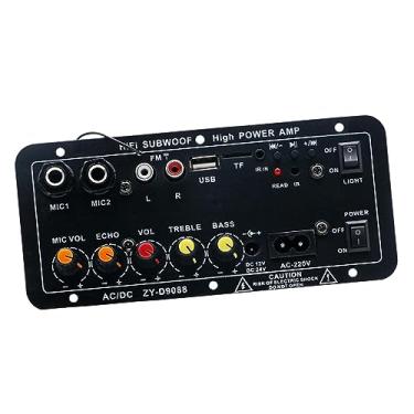 Imagem de Dynwave Placa de amplificador de potência, amplificador de subwoofer, estéreo com controle remoto Módulo de áudio digital de alta potência para alto-falantes