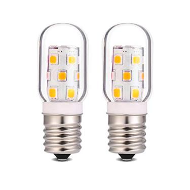 Imagem de Lâmpada de LED para micro-ondas sobre fogão de eletrodomésticos substituição 40W incandescente para geladeira, capô E17 base intermediária 3W 360lm regulável Warmwhite 3000K pacote com 2