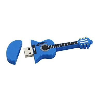 Imagem de 64 GB Blue Guitar Modelo U Stick Pen Drive USB 2.0 Stick PenDrive Memory Flash Drive U Disk Flash Drive U Disk