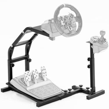 Imagem de Marada Steering Wheel Stand Adjustable Fit for LogitechG29/G920/G923 Thrustmaster T248/T300/T300RS/TX F458/T500 Racing Wheel Stand Driving Sim Stand, Shifter Steering Wheel and Pedal Not Included