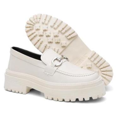 Imagem de Sapato Oxford Form's Casual Mocassim Feminino Sola Tratorada Preto 025-Feminino