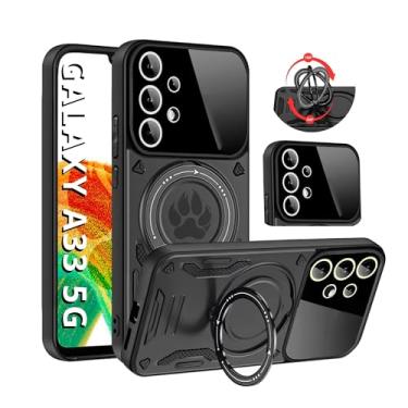 Imagem de Capa Capinha Armor Anti Choque Ring Luxo Para Galaxy A33 5G (Tela 6.4) + Anel Giratório + Proteção De Câmera - Proteção Militar