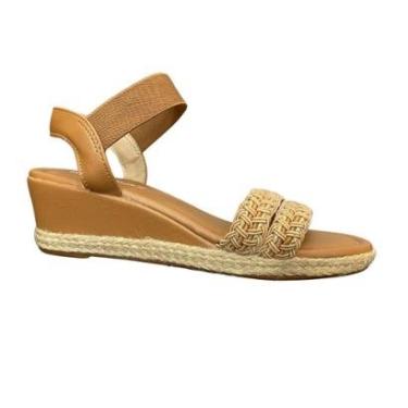 Imagem de Sandália Feminina Moleca Anabela Calce Fácil Elastico-Feminino