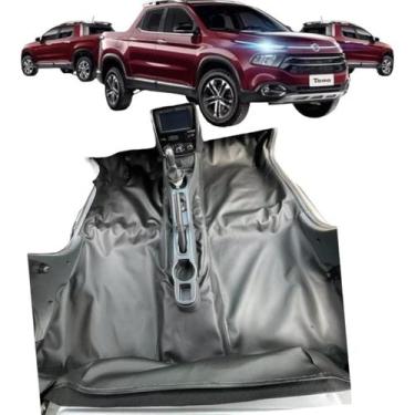 Imagem de Tapete carpete fiat toro ate 2022 em vinil grafite brilho - MANOS TAPE