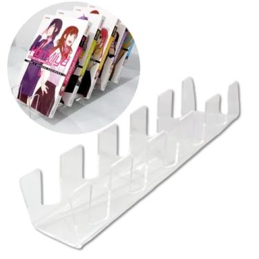 Imagem de Expositor para Mangás e HQs Suporte de Acrílico Transparente para Historia Revista em Quadrinhos