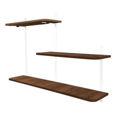 Imagem de Nicho Prateleira Parede Leeds Decoração - Loja da Isa, Branco/Villandr