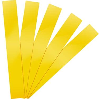 Imagem de Fita para marcenaria Zero Gap para cortes mais precisos em serra de esquadria tiras autoadesivas de PVC para posicionamento de corte de madeira, 5 x 35 cm, amarelo (5 peças)