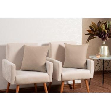 Imagem de Almofada com enchimento toda matelada com zíper tecido 100% poliéster 