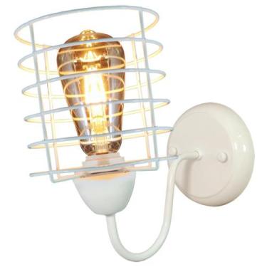 Imagem de Arandela Parede Aramado Chochin Branca sala Corredor Garagem - CM GLAS