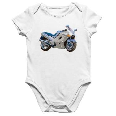 Imagem de Body Bebê Algodão Motorcycle - Foca na Moda, Branco, GG