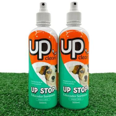 Imagem de 02x Educador 500ml Sanitário Pet Xixi NÃO PODE Cães Spray Limão - Supr