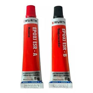 Imagem de Adesivo Epoxi Metal Vidro Plástico Aluminio Cola Incolor - Wurth