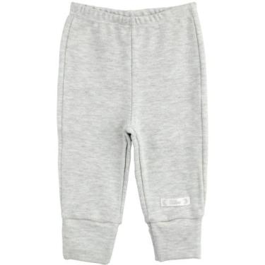 Imagem de Calça Bebê Básica Lisa com Pé Reversível Algodão Egípcio - Bibe, Mescl