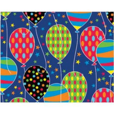 Imagem de Papel Presente Bobina Couchê 60CM Estampa Balões - 100 Metros - VMP