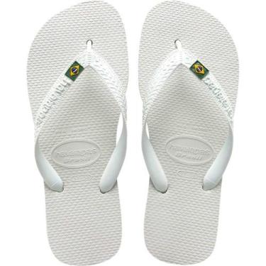 Imagem de Chinelo Havaianas Unissex Brasil 37/38 Branco
