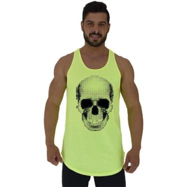 Imagem de Regata Longline Estampada Masculina MXD Conceito Caveira Pontilhada, A