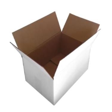 Imagem de 10 Caixas Papelão Branca 30x11x30 Bolos Envios Correio Pac Ecommerce Transporte