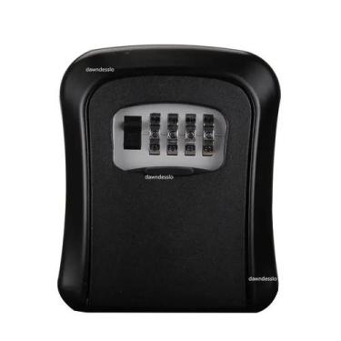 Imagem de Cofre Parede Guarda Chaves Senha Airbnb Dinheiro Cor Preto - ARENA, Pr