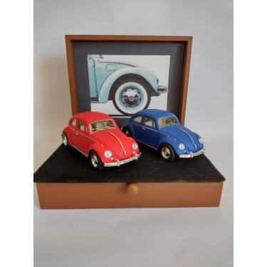 Imagem de Conjunto de 02 Miniaturas de VW Fusca 1967 em metal escala 1:32 - Capt