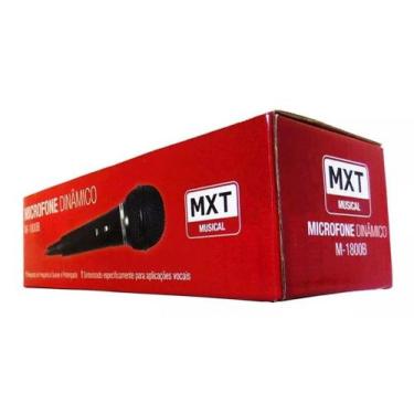 Imagem de Microfone M18000 B Preto Com Cabo 3 M - MXT