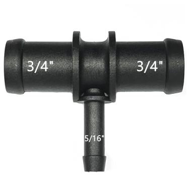 Imagem de 3/10.2 cm-3/10.2 cm-5/40.6 cm, conector de 3 vias da mangueira de arrefecimento do radiador, desviador de junta T do aquecedor, kit de reparo do divisor de tubo de água para Mercedes-Benz, BMW, Audi