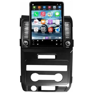 Imagem de EWLSAC Receptor de áudio automotivo Android 13.0 Double Din para Ford F150 2009-2014 tela sensível ao toque HD de 9,7 polegadas com unidade principal Bluetooth de navegação GPS, suporta câmera reserva