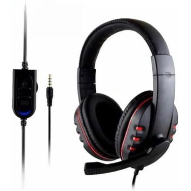 Imagem de Fone De Ouvido Headphone Gamer c/Microfone, P2 Vermelho