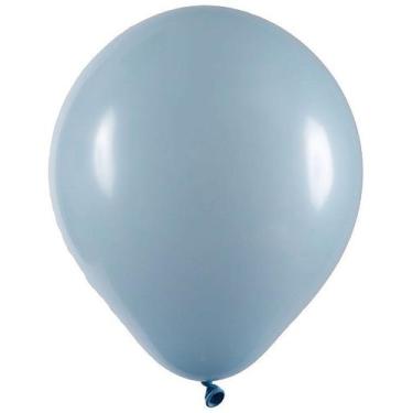 Imagem de Balão de Festa Redondo Big Balão 25  Azul Claro  01 Unidade  ArtLatex 