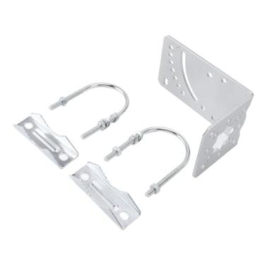 Imagem de KIMISS Suporte de Montagem de Pólo Resistente para Antenas de Internet de Satélite, Suporte de Montagem de Antena L, da de Ferro, de de Adaptável para Parede de Estrela, Terra, Teto