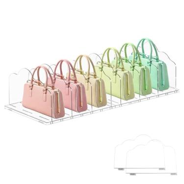 Imagem de Eikovia Divisores de bolsa para armário, organizadores de bolsa de acrílico para armários, divisórias de prateleira, organizador de bolsa, organizadores de bolsa de armário e armazenamento