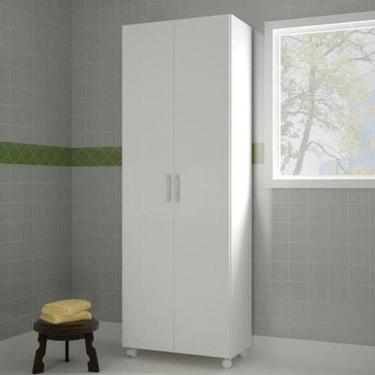 Imagem de Armário Área De Serviço Lavanderia 2 Portas Branco Limpeza