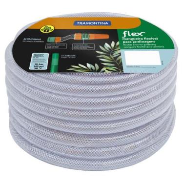 Imagem de Mangueira Flex Tramontina PVC 3 Camadas 20 m Engate Esguicho
