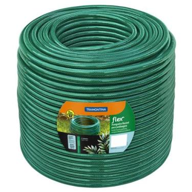 Imagem de Mangueira Flex Tramontina Verde em PVC 3 Camadas 200 m